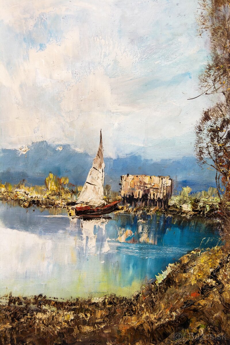 Veľké jazero, H.Fisher, 900 × 700 mm - 5