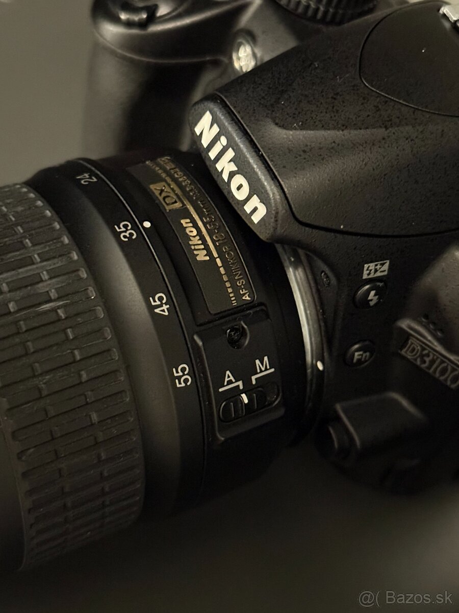 Nikon d3100 + objektív, taška, nabíjačka - 5