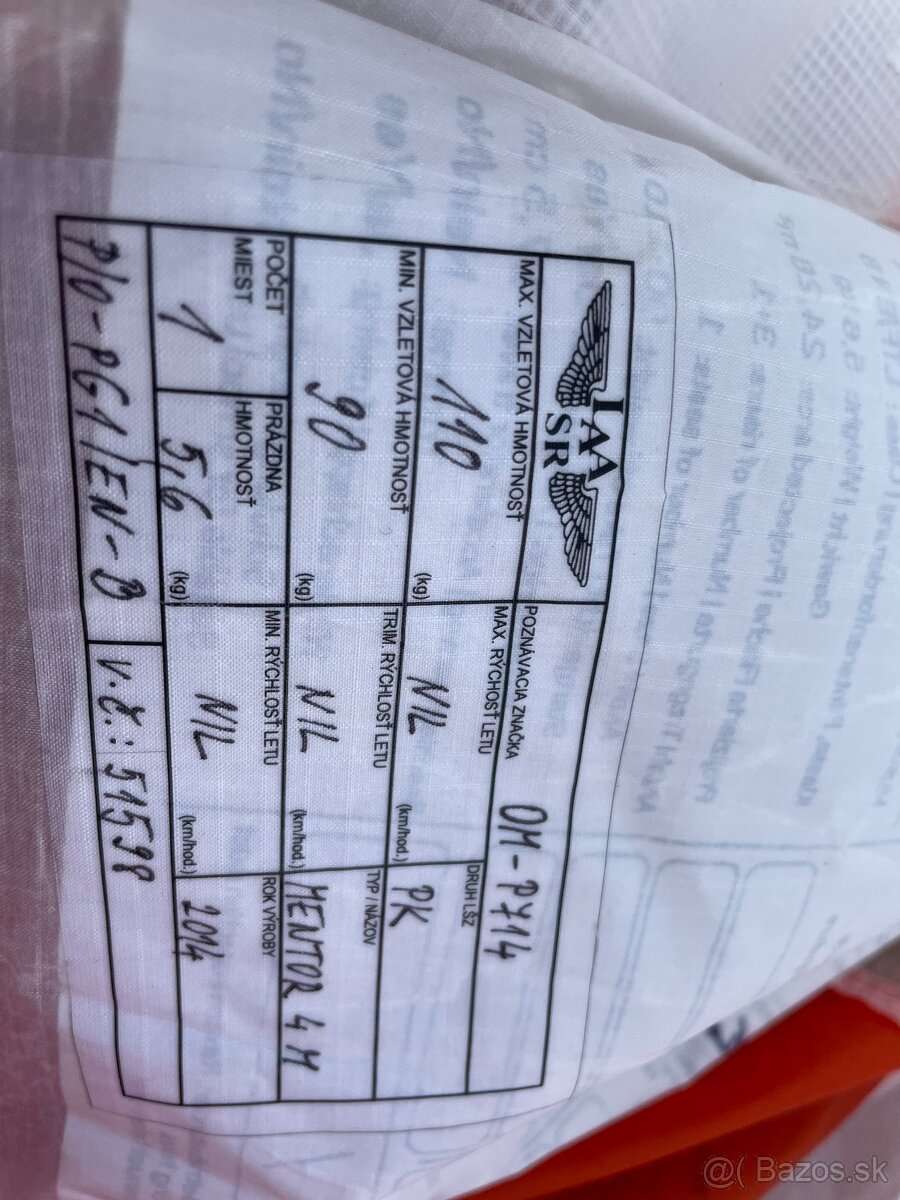 Predám PG klzák Nova Mentor 4 - 5