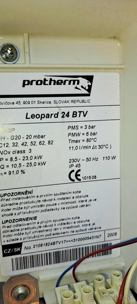 Predám plynový kotol Leopard 24 BTV - 5