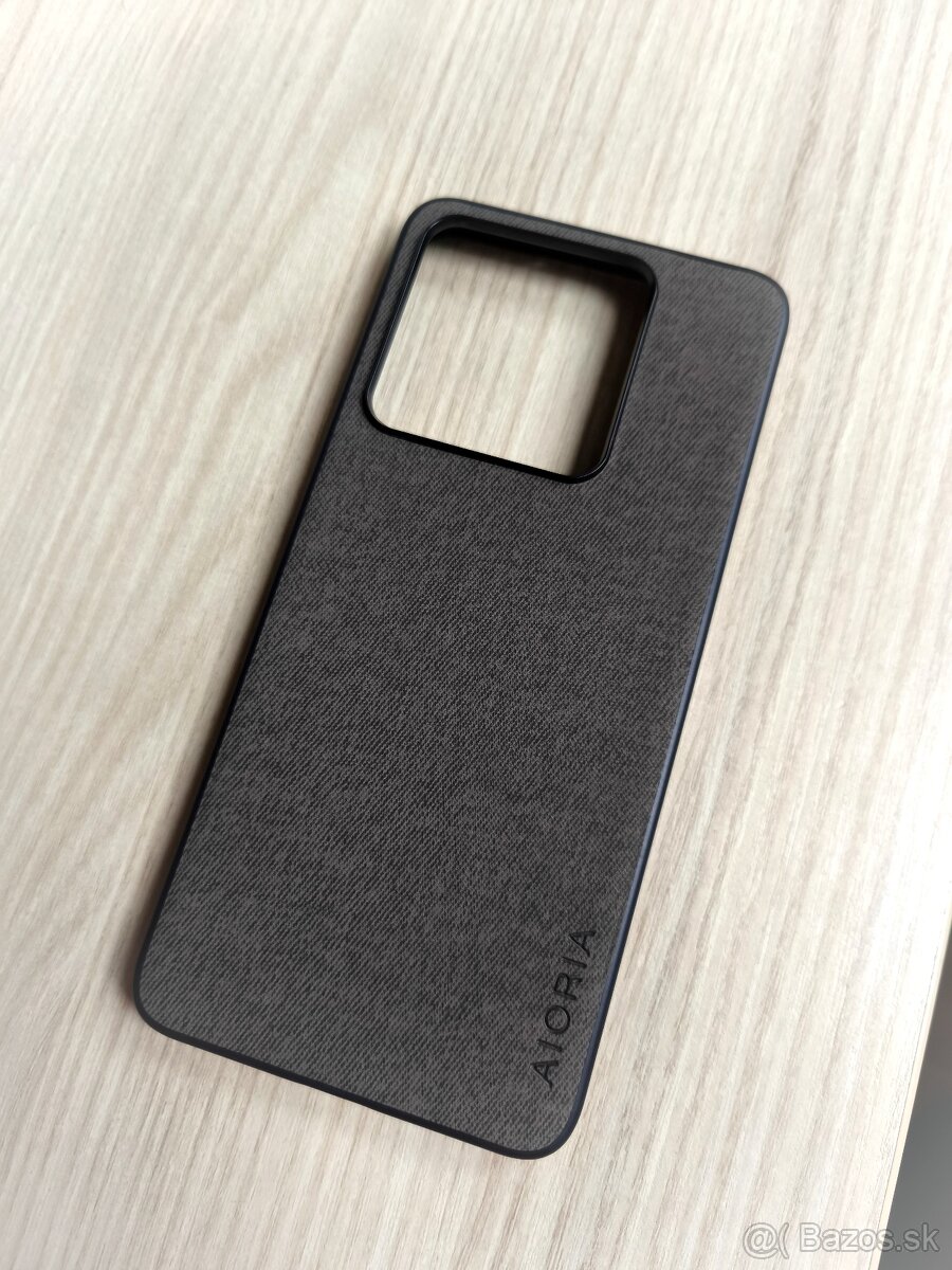 Luxusný slim textilný kryt na Samsung S24 - Šedý látkový NEW - 5