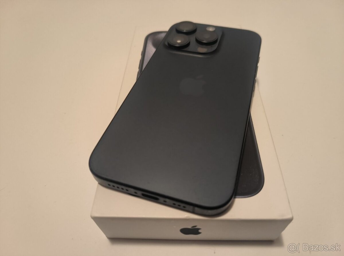 apple iphone 15 PRO 256gb Blue Titanium 86% Batéria - 5