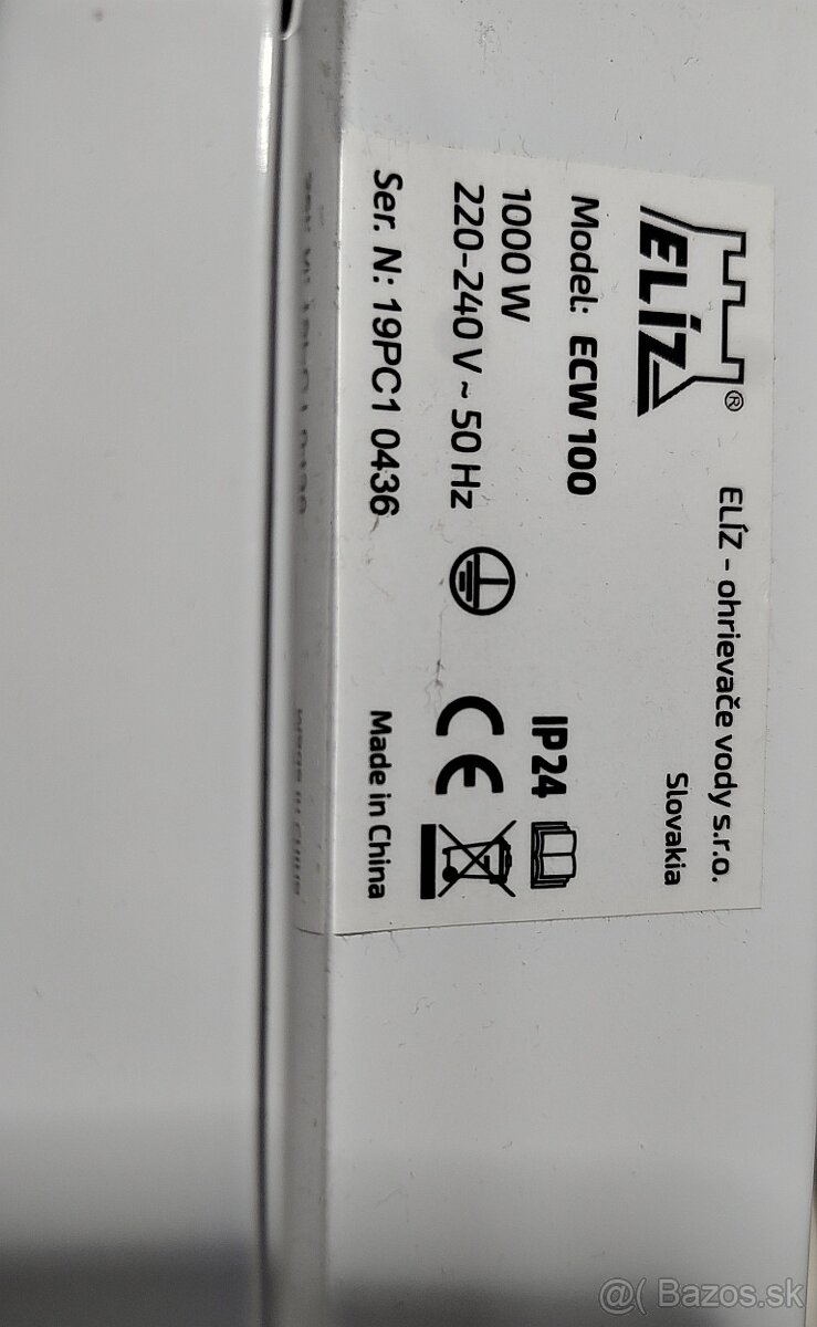 konvektor elektrický ELÍZ ECW 100 - 5