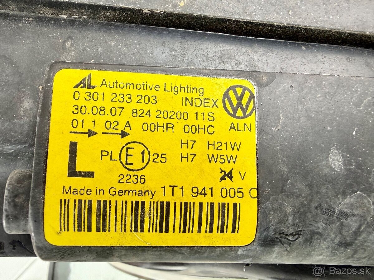 Predné svetlo H7, original VW Touran (2006-2010). - 5