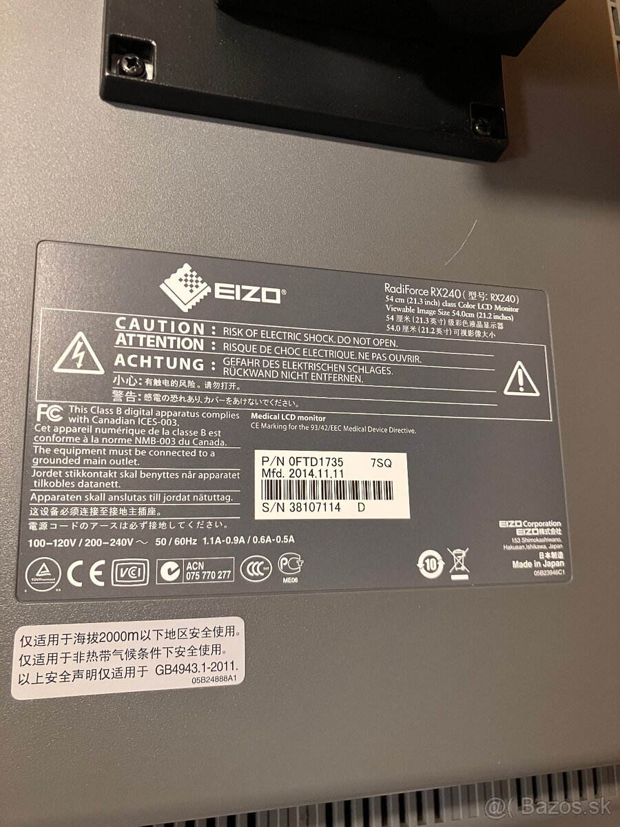 EIZO RadiForce RX240 – profesionálny medicínsky monitor (21, - 5