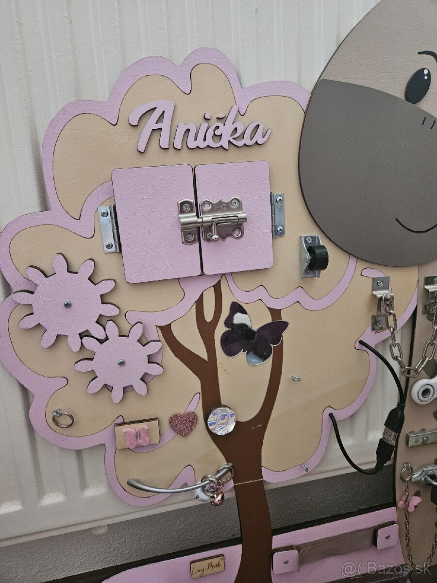 Detsky dreveny activity board - 5