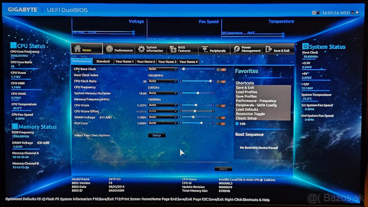 Z87 - Intel Core 4350 - 8GB RAM - 5