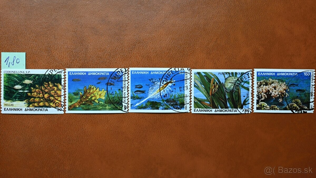 Známky - fauna - ryby a morský život - 5