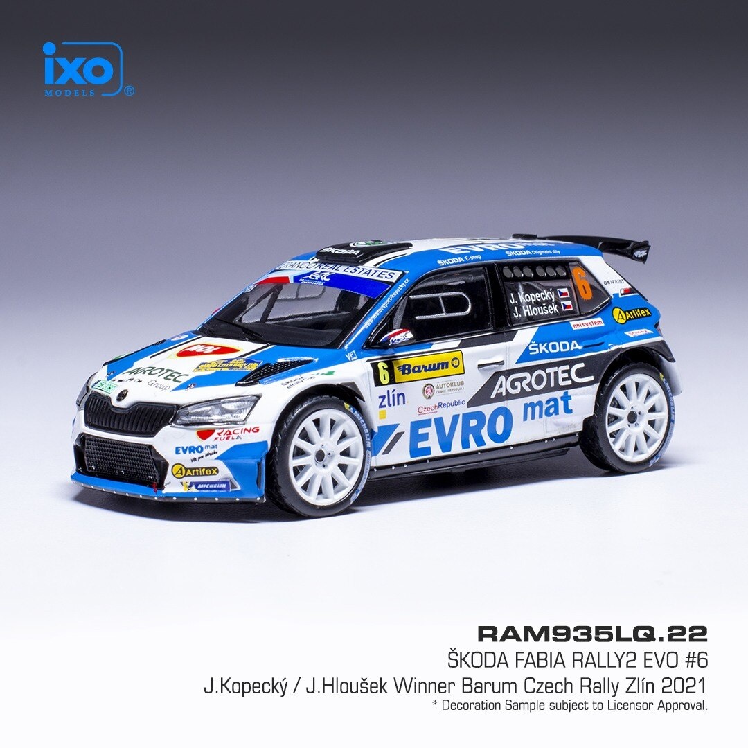 Modely Škoda Fabia Rally2 1:43 IXO - 5
