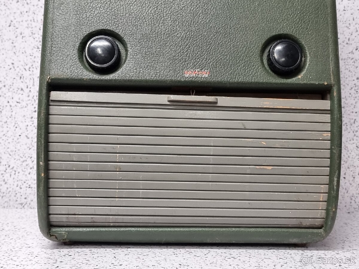 40/50te roky 》PRENOSNÉ STAROŽITNÉ RADIO - 5