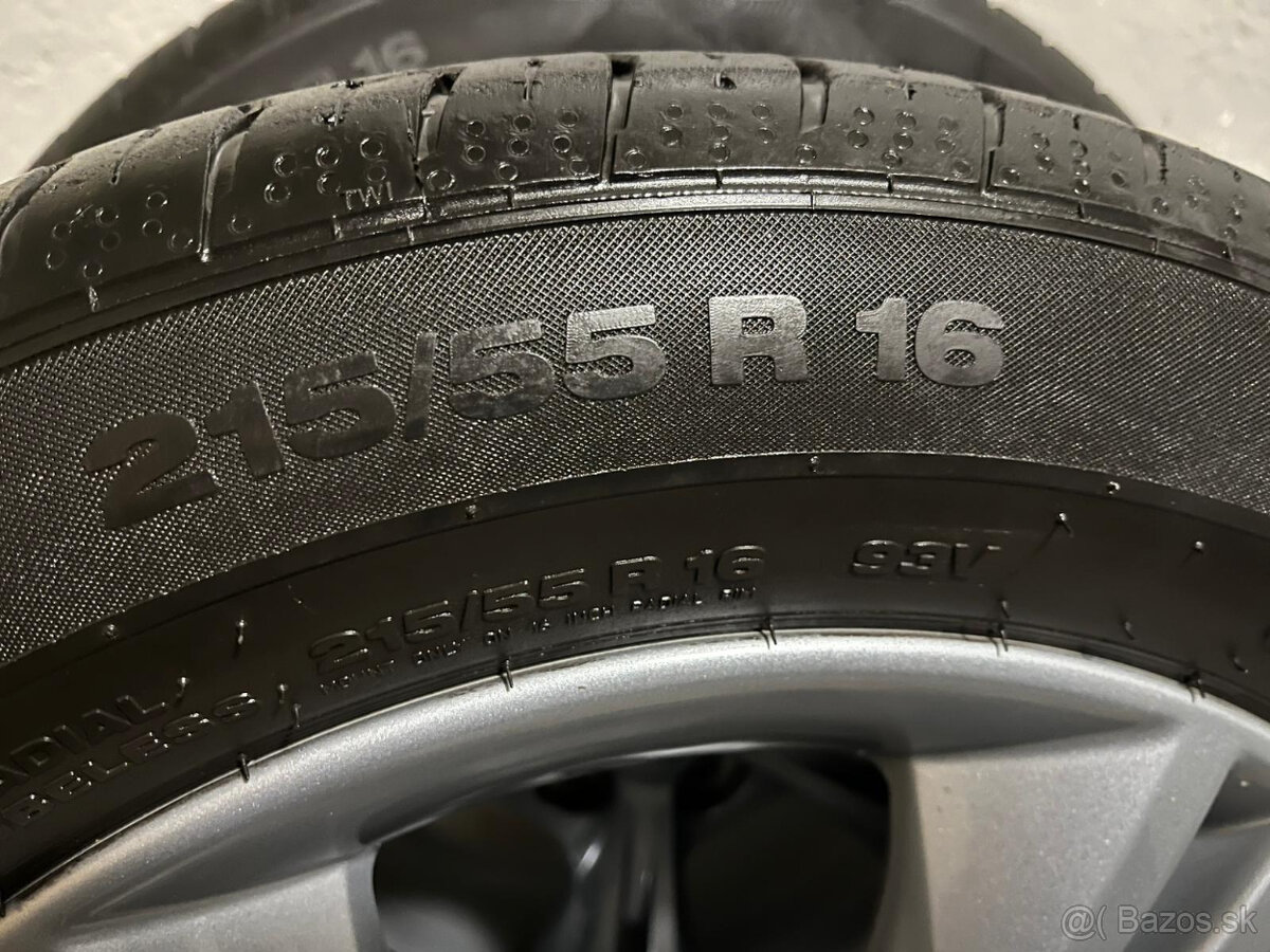 FORD C-MAX originálne letné kolesá Continental 215/55 R16 - 5