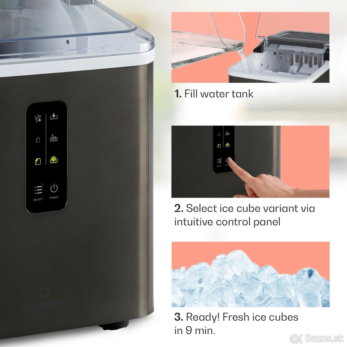 Klarstein Albaron Supreme výrobník ľadu - 5