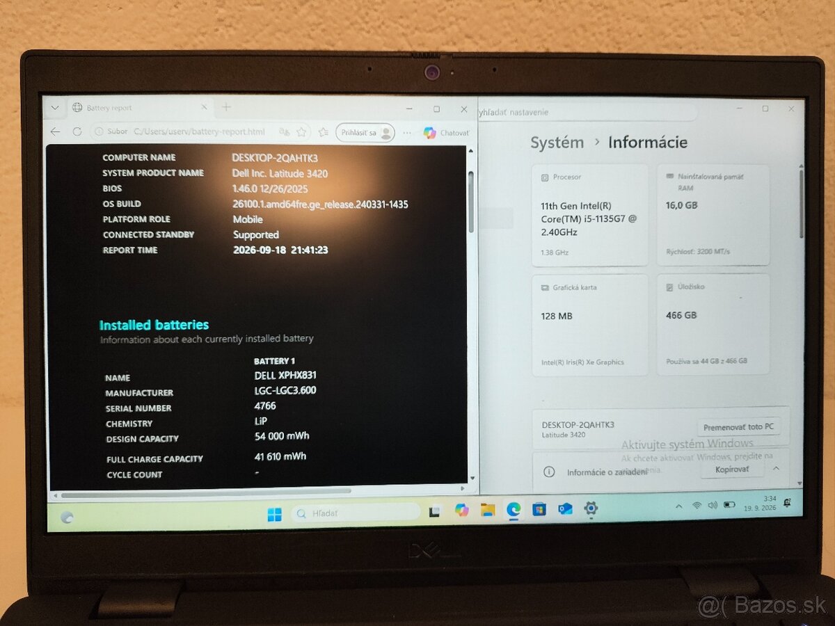 Dell Latitude 3420 | Intel Core i5-1145G7 • 16 GB RAM • 512 - 5