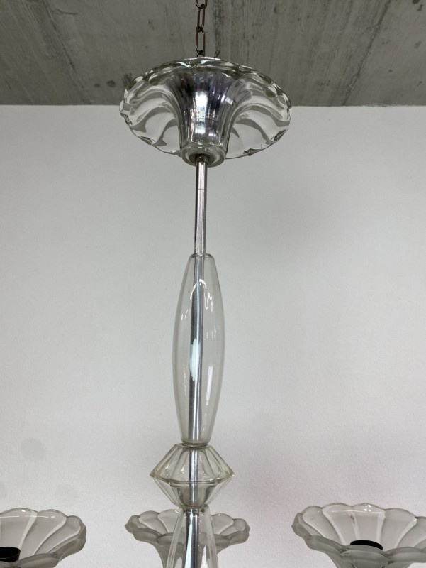 Veľký celosklenený halový luster - 5