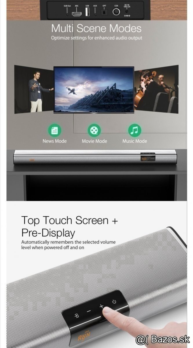 Blitzwolf Pro TV soundbar - nový a zabalený - 5