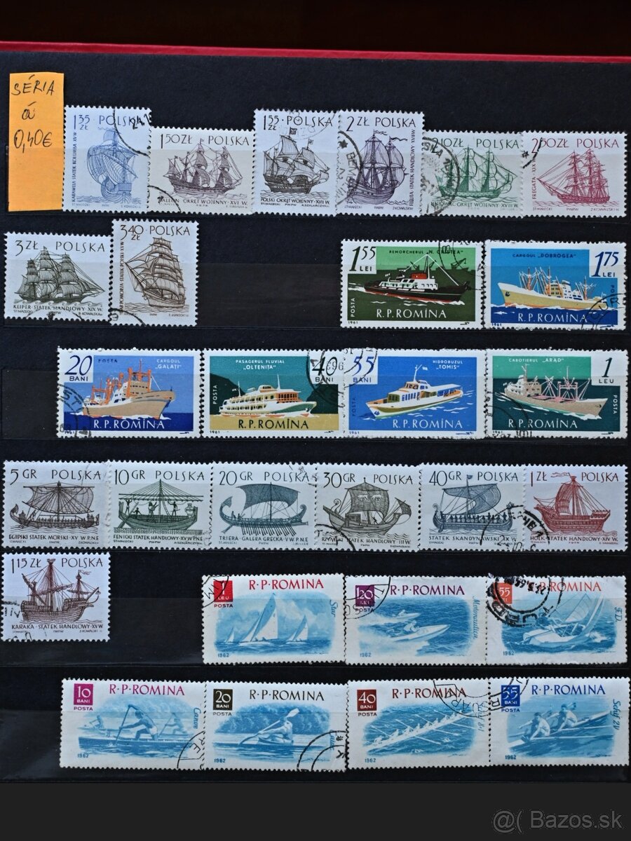 Známky - Lode - série 1 - 5