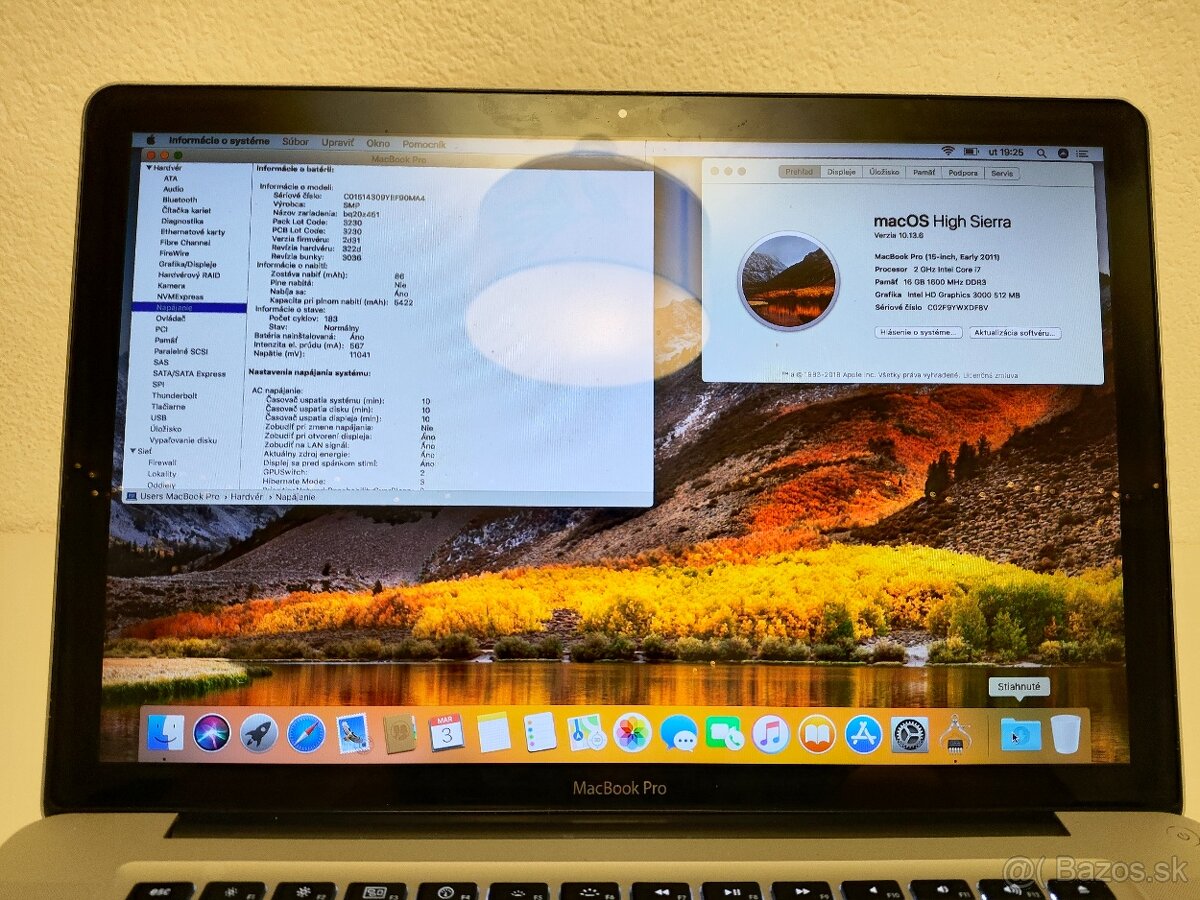 MacBook Pro 15 2011 | i7 • 16GB • 256GB SSD - 5