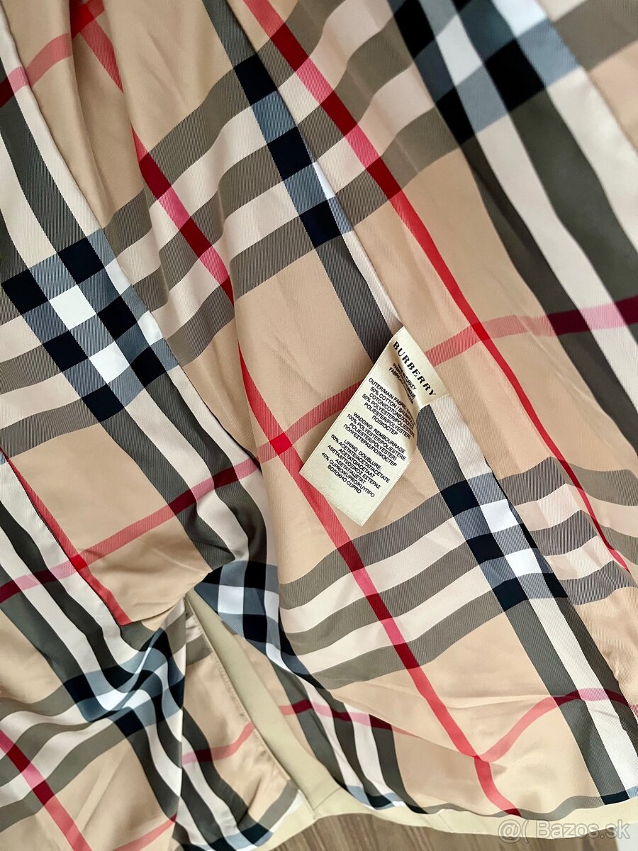 BURBERRY kabát - krásne prepracovaný - 5