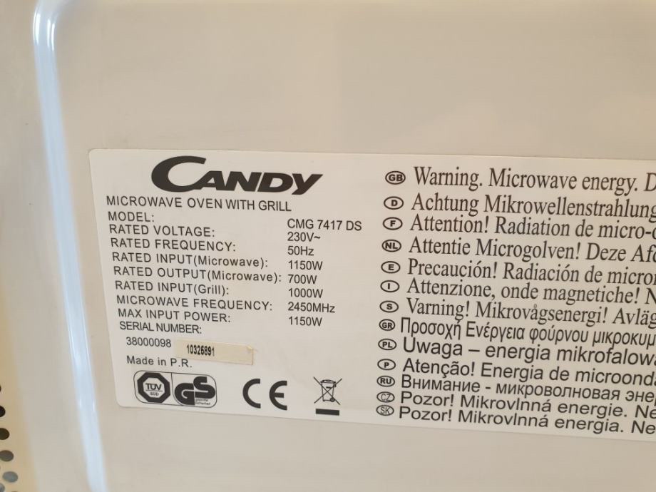 Candy CMG 7417 DS - Osobný odber BA, kraje: TT a NR - 5