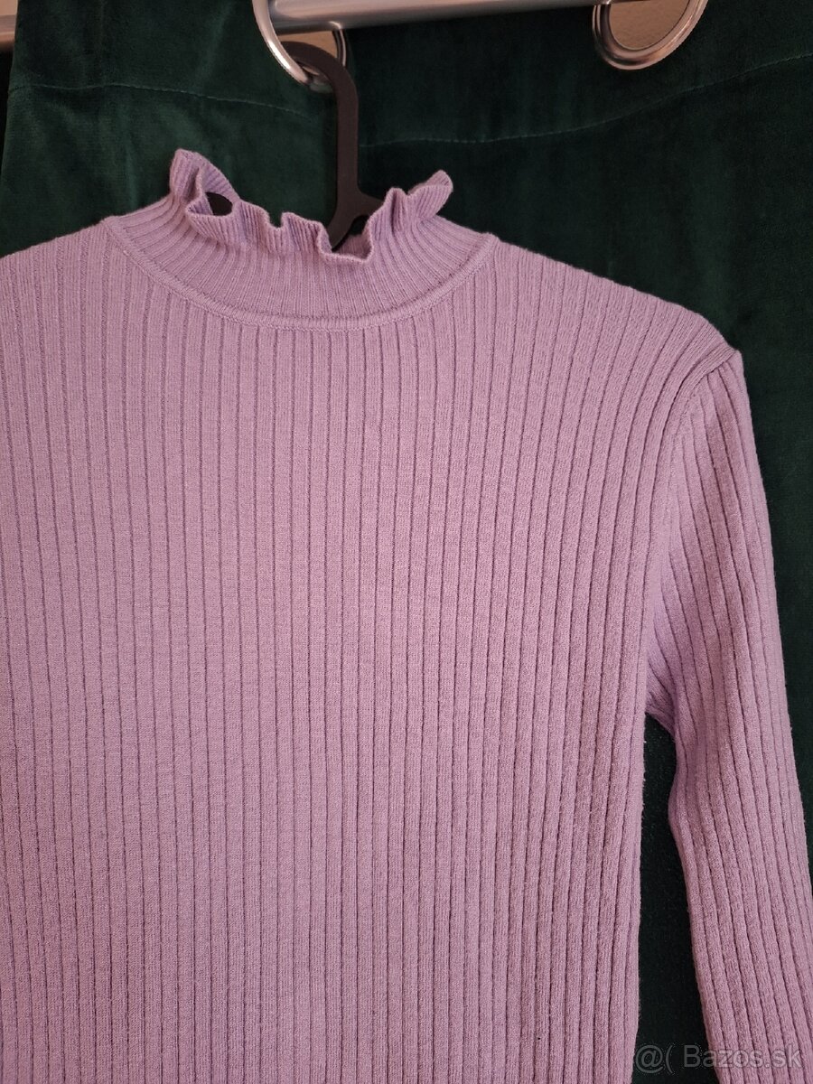 Fialové dlhé šaty, S - 5