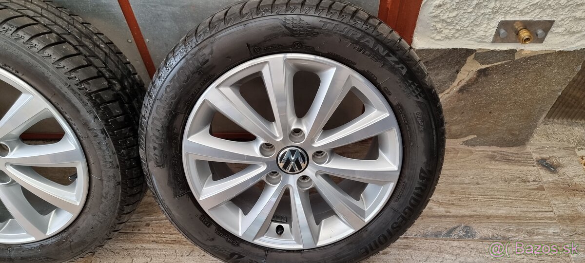 Predám originálne hliníkové disky VW r16 5x112 - 5