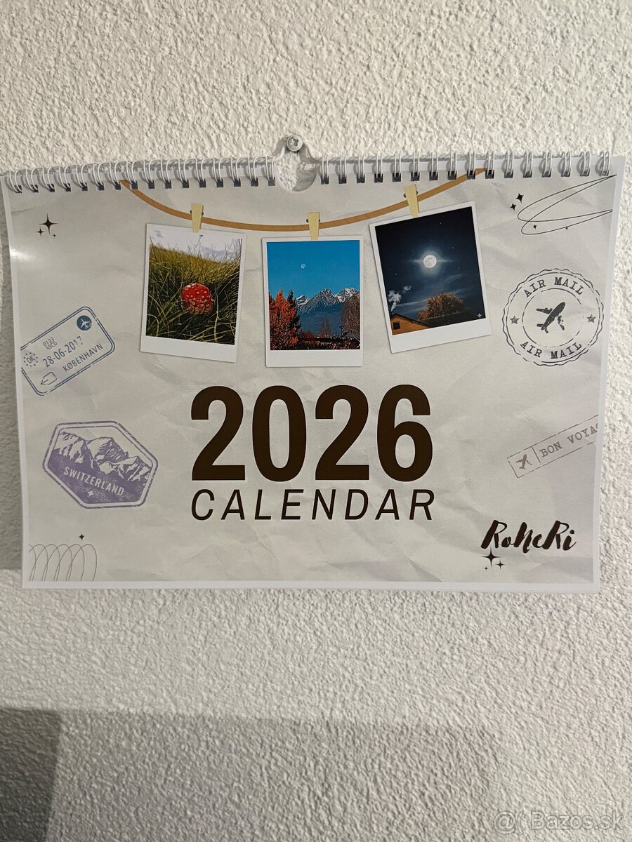 ✨ 4x Kalendár 2026 pre tvoj dokonalý rok Príroda & Akvarel. - 5