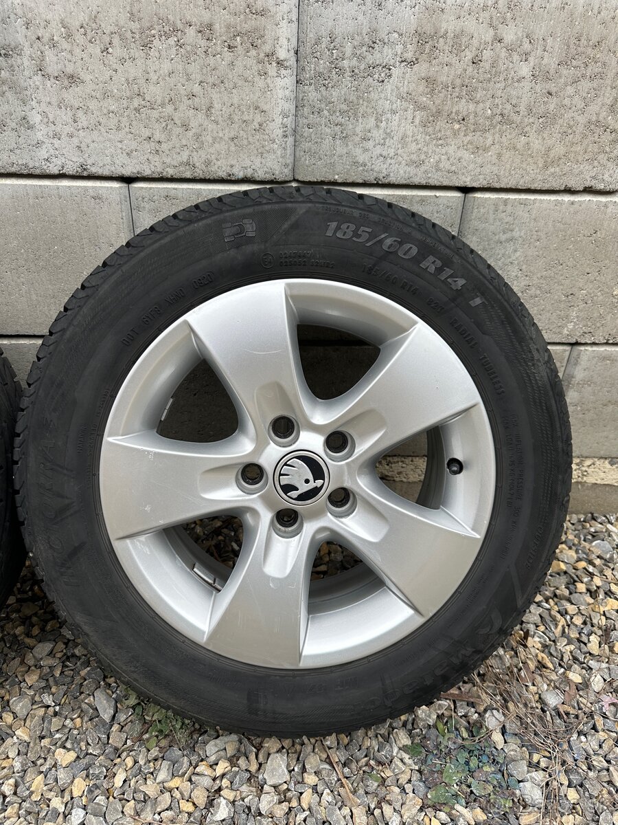 5x100 r14 s letnými pneu - 5