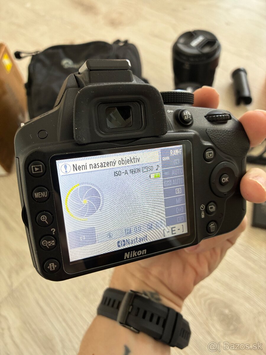 Nikon D3200 + dva objektívy , brašna, bohatá výbava - 5