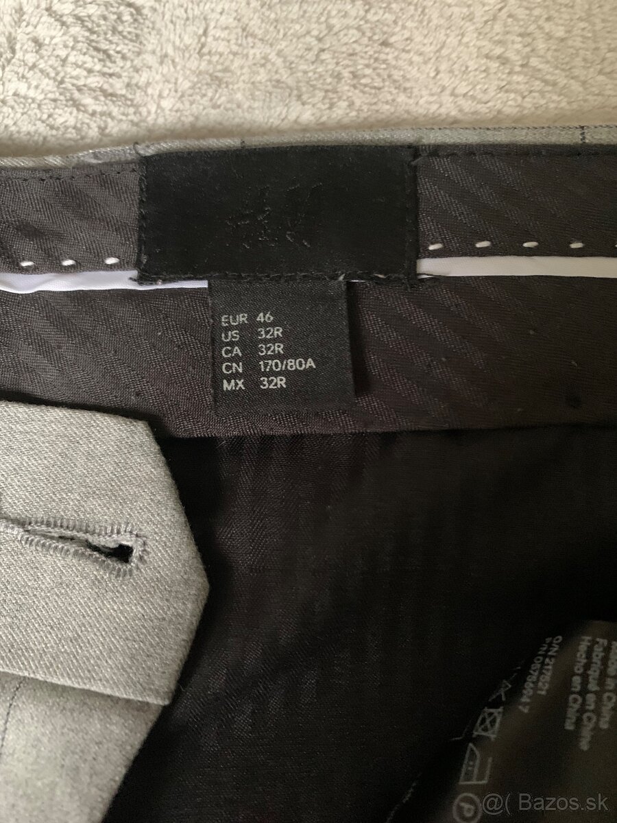 Pánsky oblek H&M č. S - 5