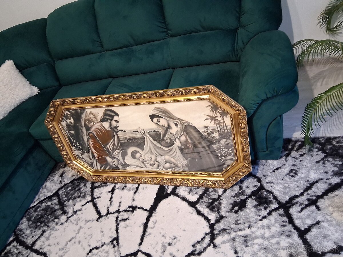 Predám krásny obraz Mária , Jozef a Ježiš . - 5