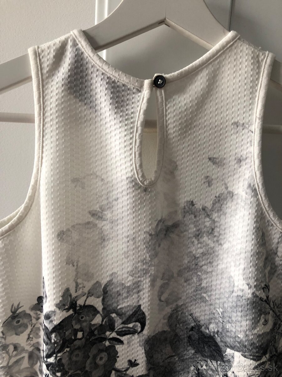 Letne biele saty vel.S - 5