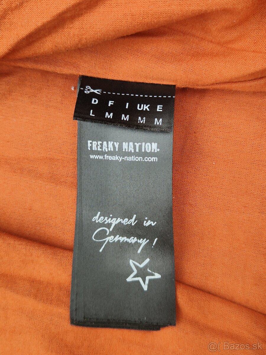 Pánská kožená bunda Freaky Nation velikost L - 5