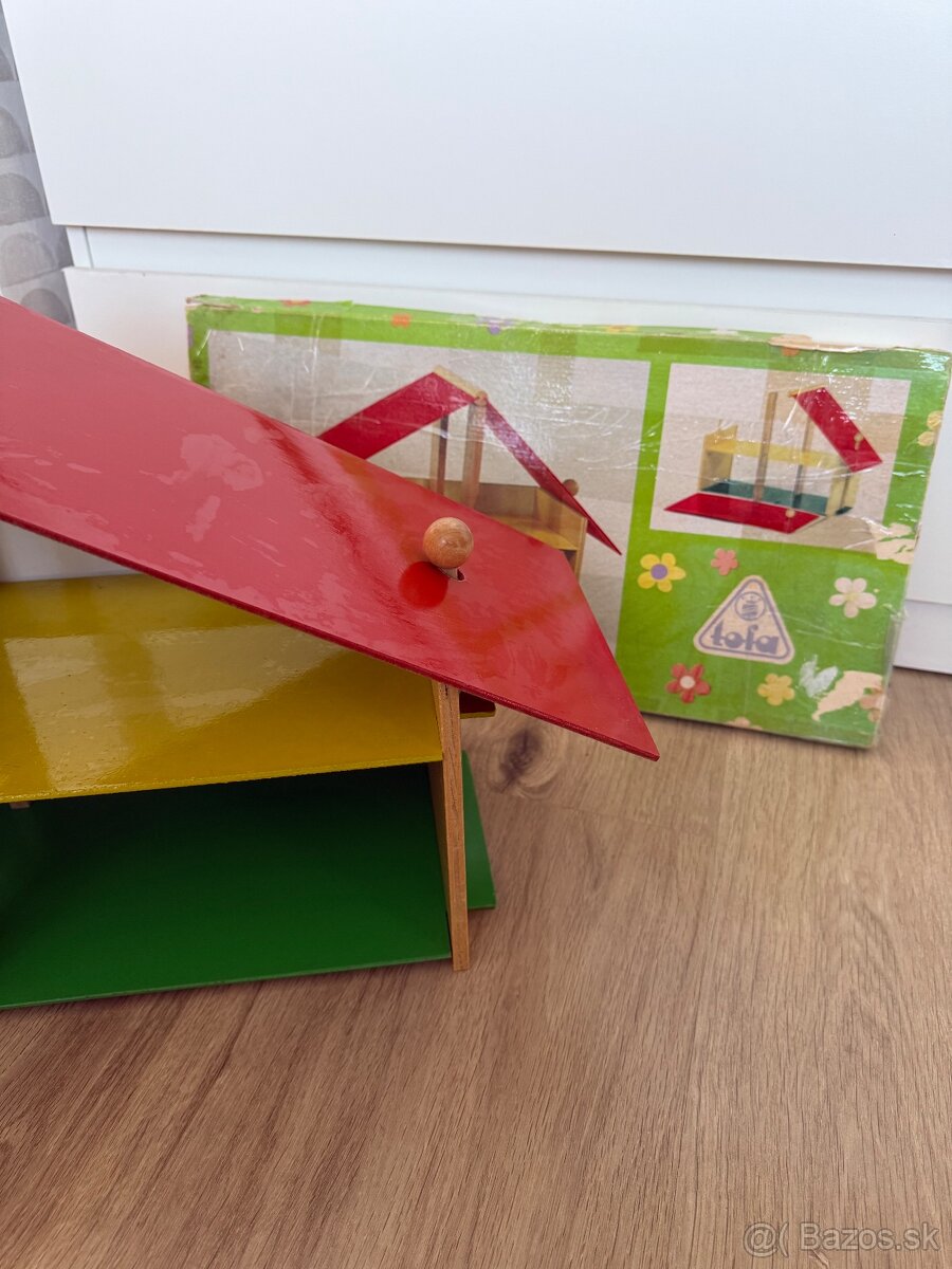 Retro drevený domček Tofa - 5