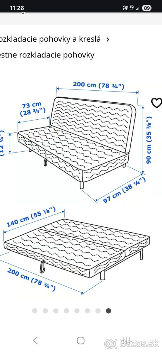 Rozkladacia posteľ Beddinge - 5