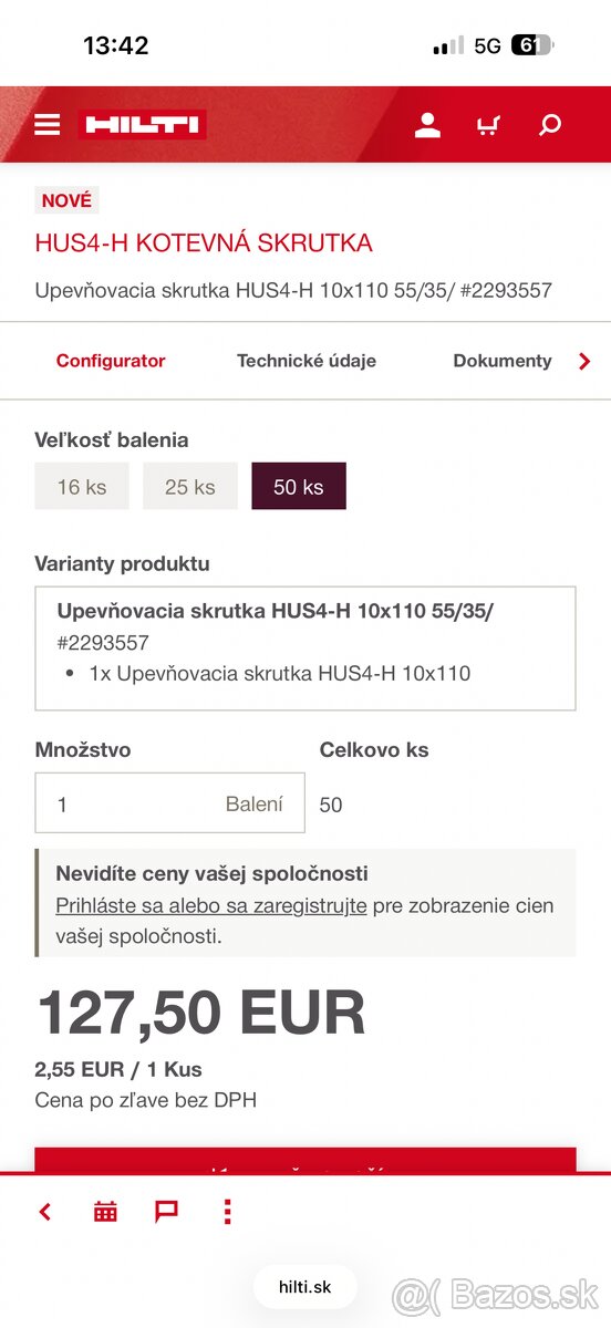 Hilti skrutky - 5
