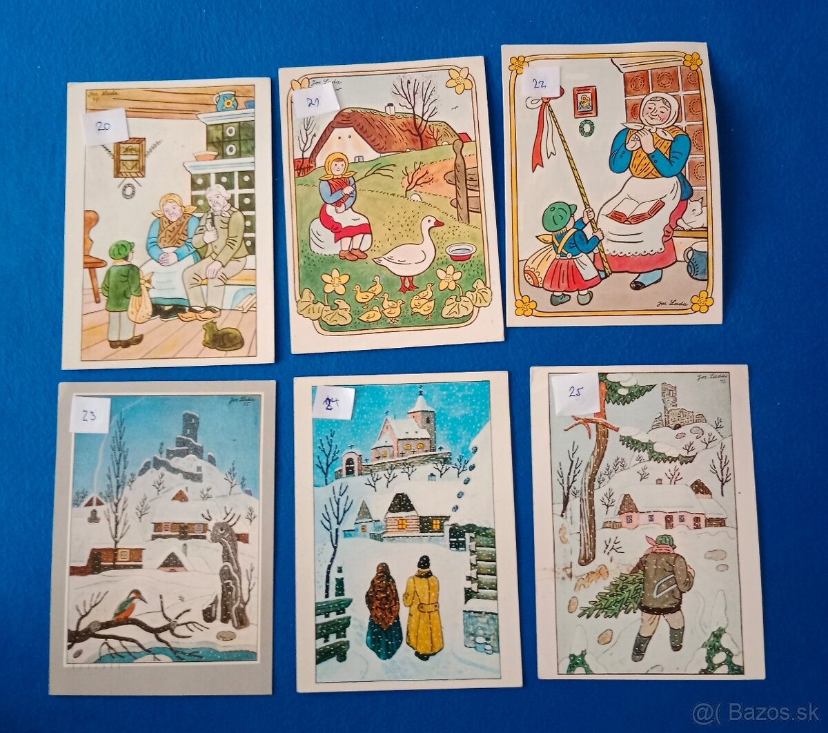 Predám pohľadnice J. Lada - 5