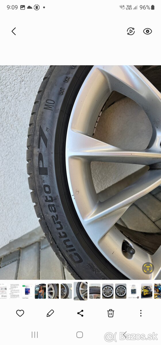 Hliníkové disky + pneu originál Audi A5 - 5