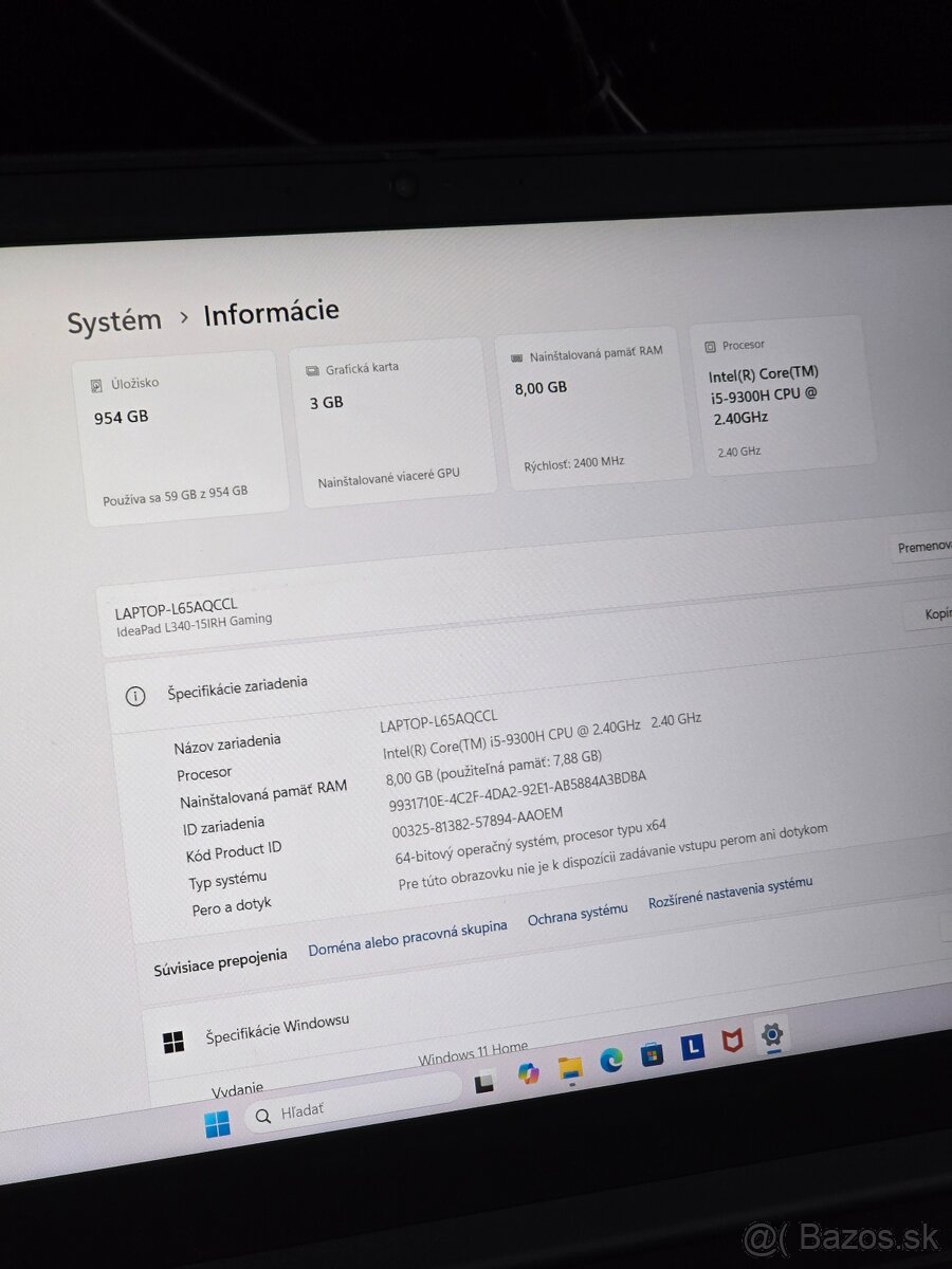 Lenovo IdeaPad Gaming L340 - 15IRH - 5