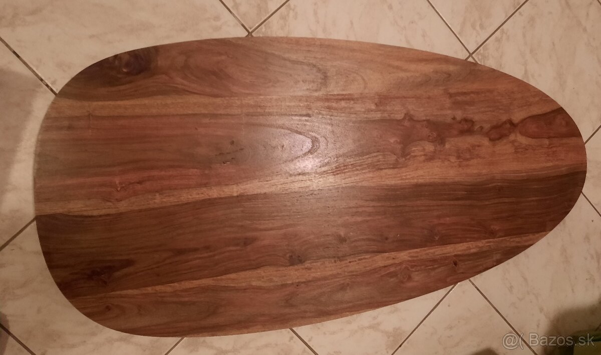 Set 2 stolíkov oval palisander / konferenčný stolík - 5