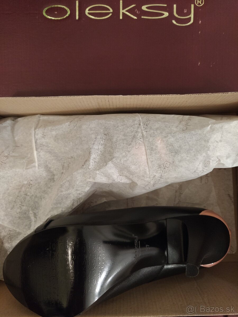 NOVÉ kožené lodičky veľ. 36 (osobný odber) - 5