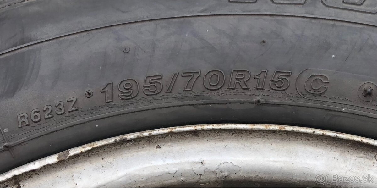 BRIDGESTONE 195/70 R15C letné - 5