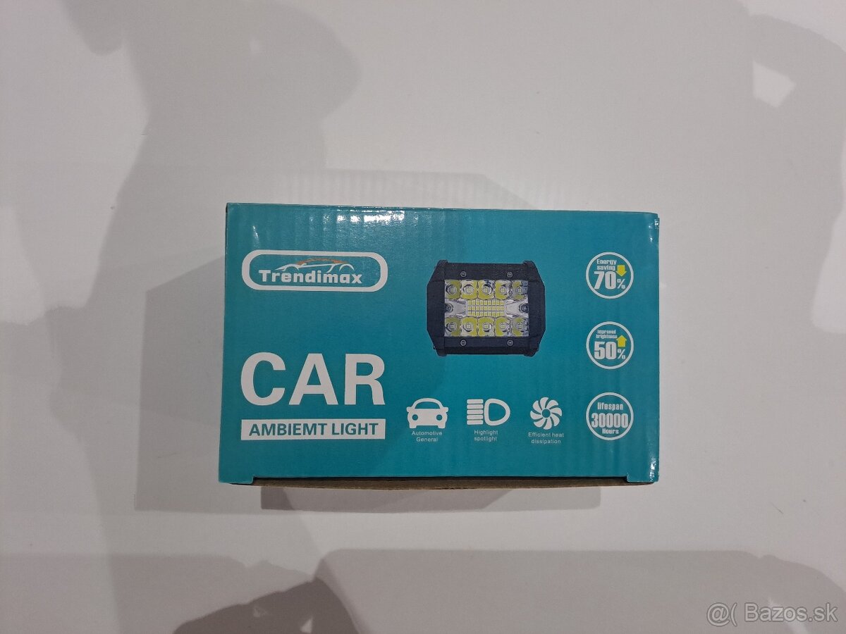 LED Pracovné svetlo 60W Diaľkove + držiaky - 5