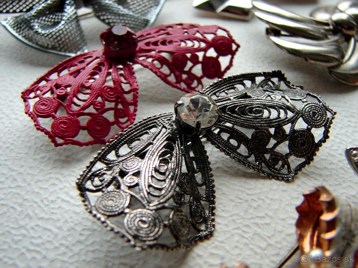 Starožitné a retro brošne - mašle - 5