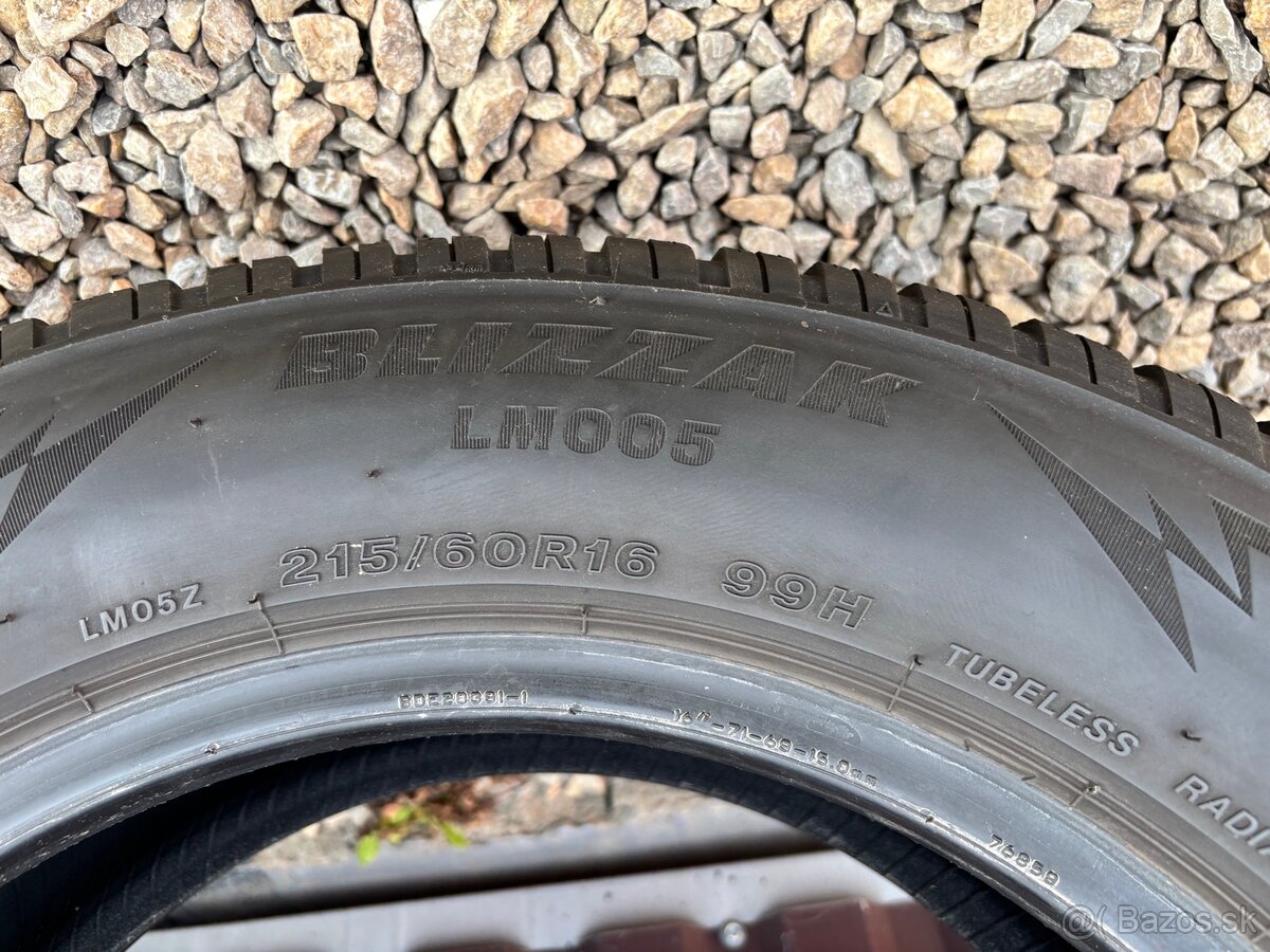 215/60 R16 Bridgestone Blizzak LM005 - zimne - 5