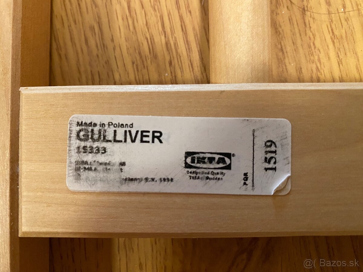 Detská postieľka Gulliver Svetlohnedá 124x66x80 - 5