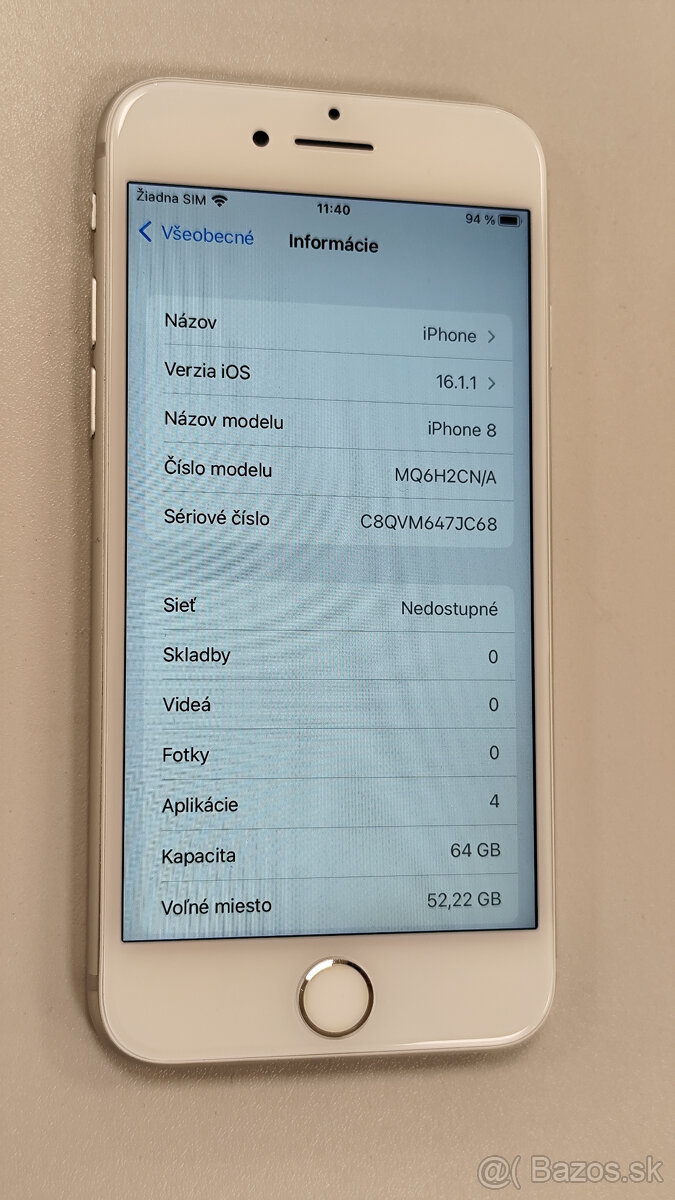 Apple iPhone 8 64GB biely - 5