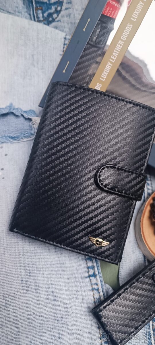 Kožená čierna peňaženka PeTerson - 5