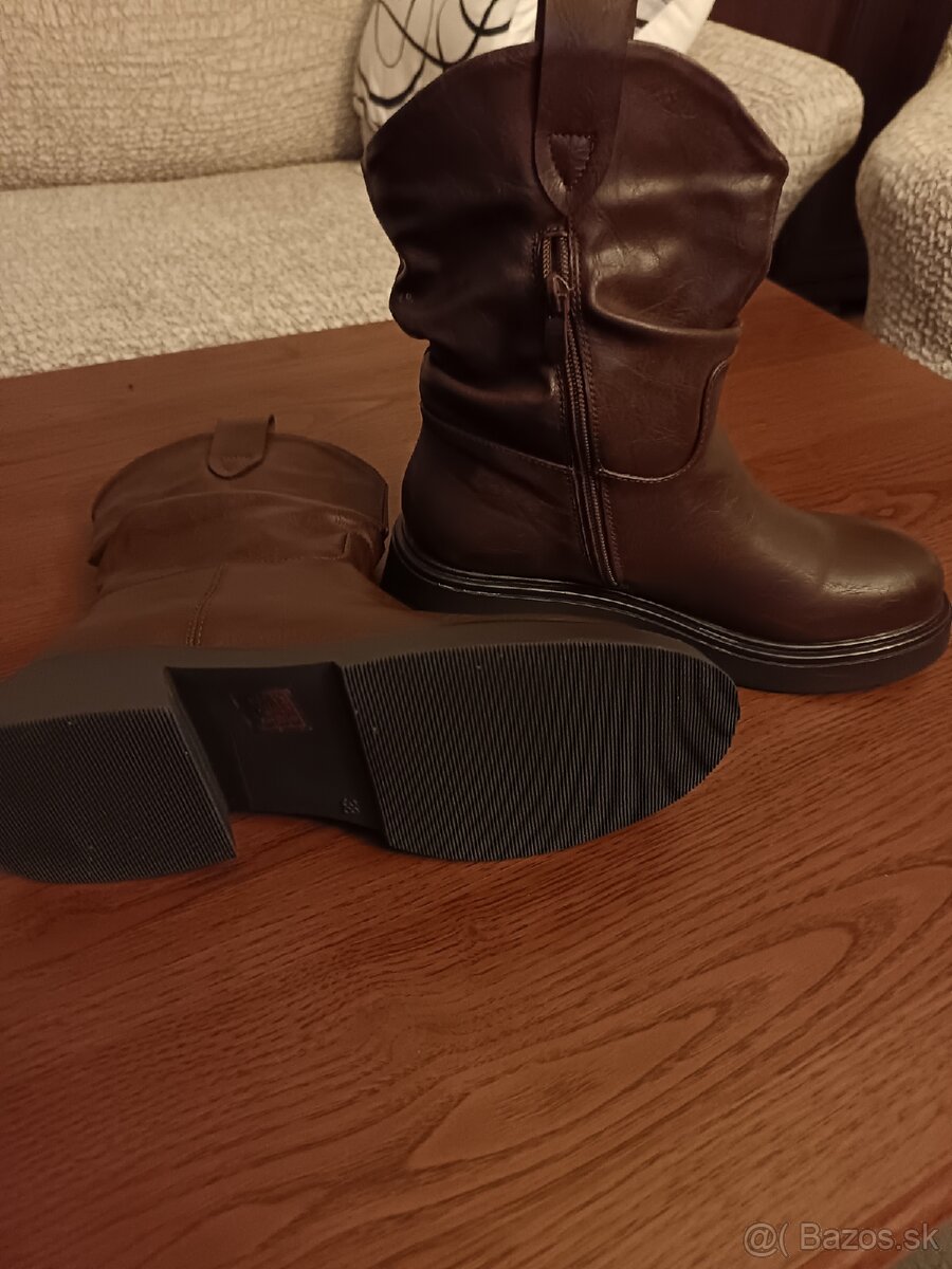 Kožené členkove čižmy - 5