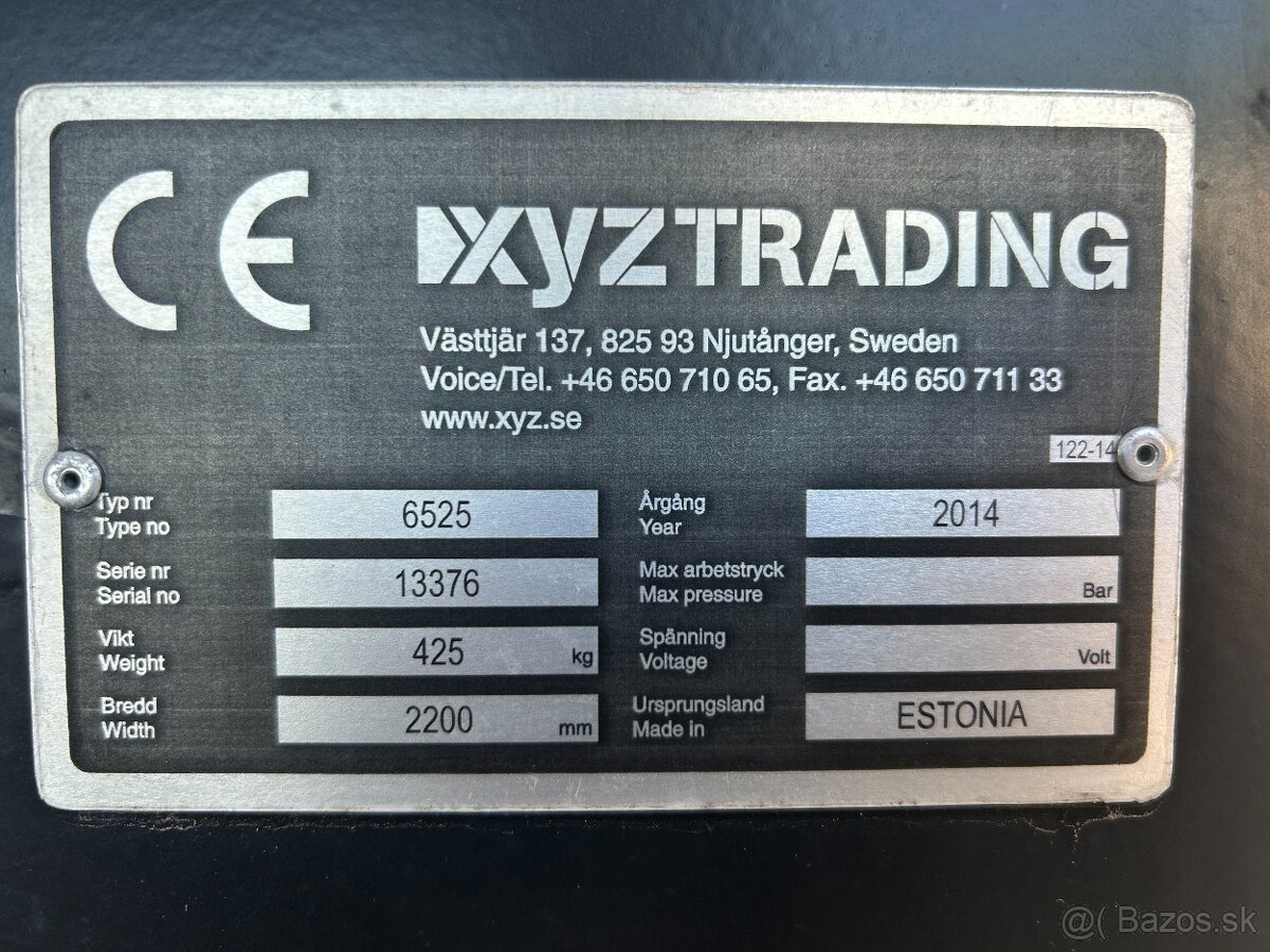 Snežná fréza za traktor XYZ - 5