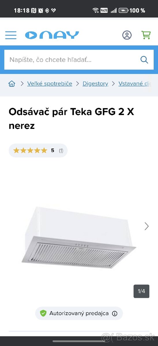 Predám odsavač pár Teka gfg 2 nerez - 5